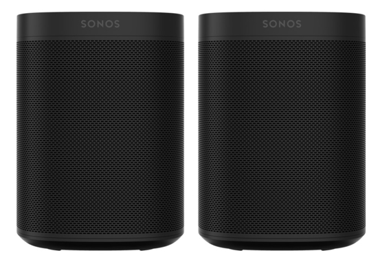 Sonos One SL Zwart Duopack