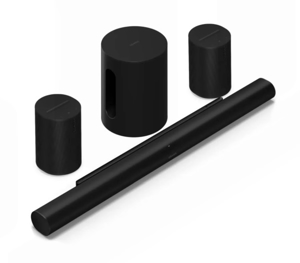 Sonos ARC ultra + 2x Era100 SL Zwart+ Sub Mini Zwart 