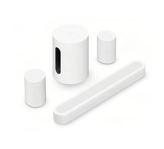 Sonos Beam Ultra + 2x Era 100 + Sub Mini (Wit)